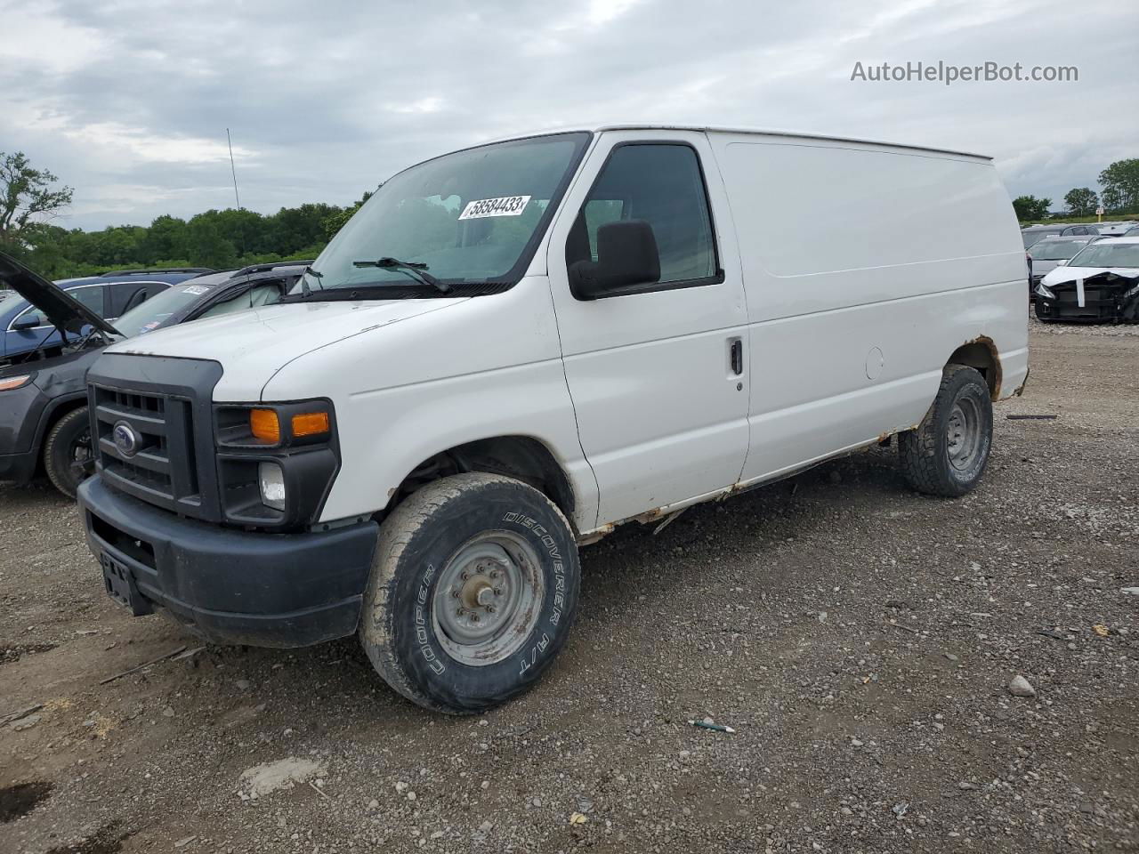 2010 Ford Econoline E150 Van White vin: 1FTNE1EW7ADA44548