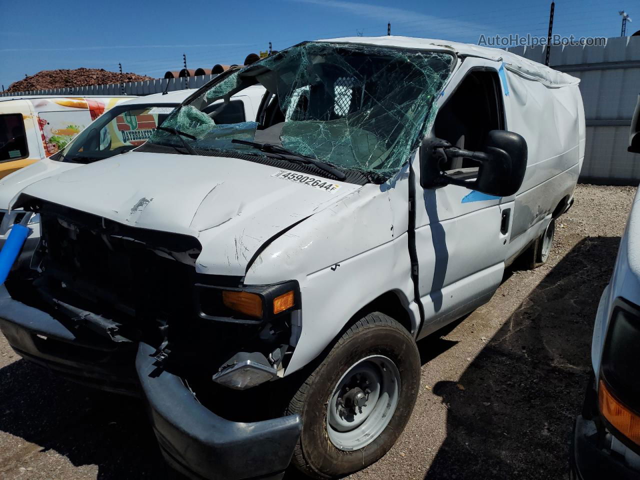 2010 Ford Econoline E150 Van White vin: 1FTNE1EW7ADA59230