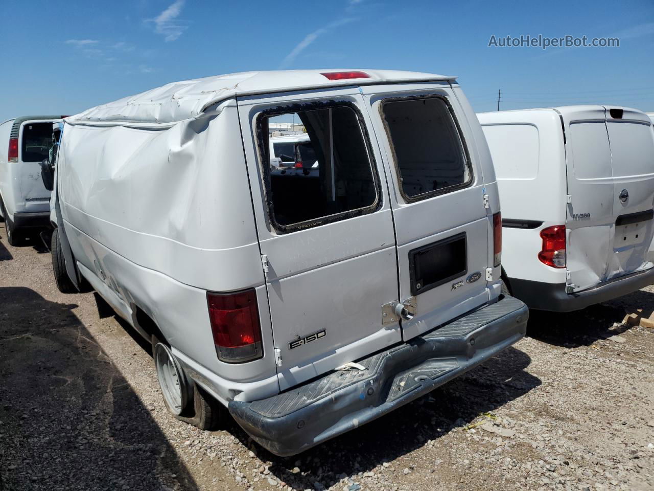 2010 Ford Econoline E150 Van White vin: 1FTNE1EW7ADA59230