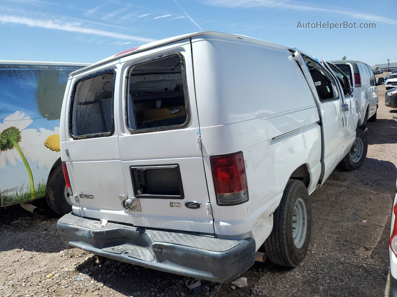 2010 Ford Econoline E150 Van White vin: 1FTNE1EW7ADA59230