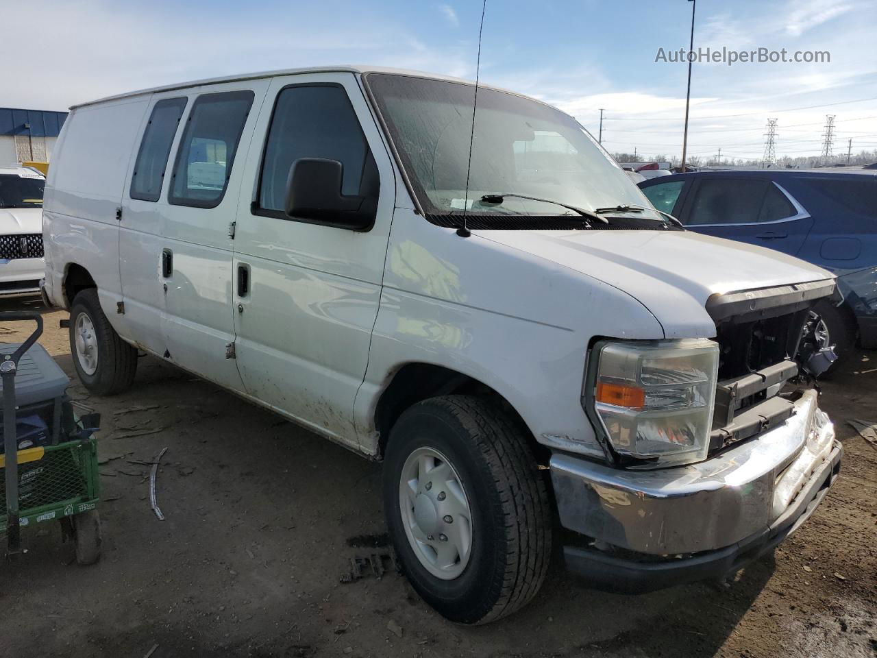 2010 Ford Econoline E150 Van White vin: 1FTNE1EW8ADA49578