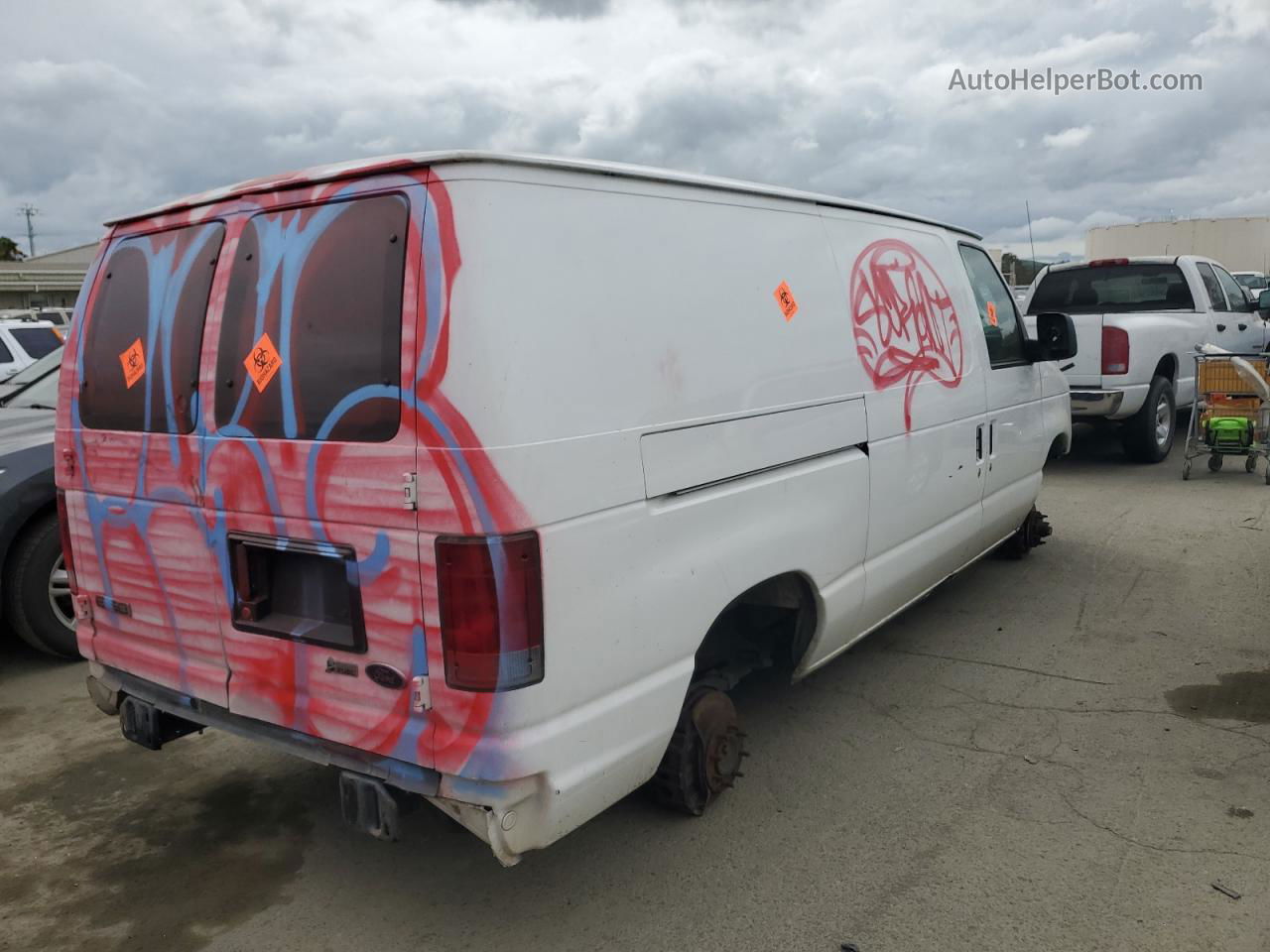 2010 Ford Econoline E150 Van White vin: 1FTNE1EW9ADA34359