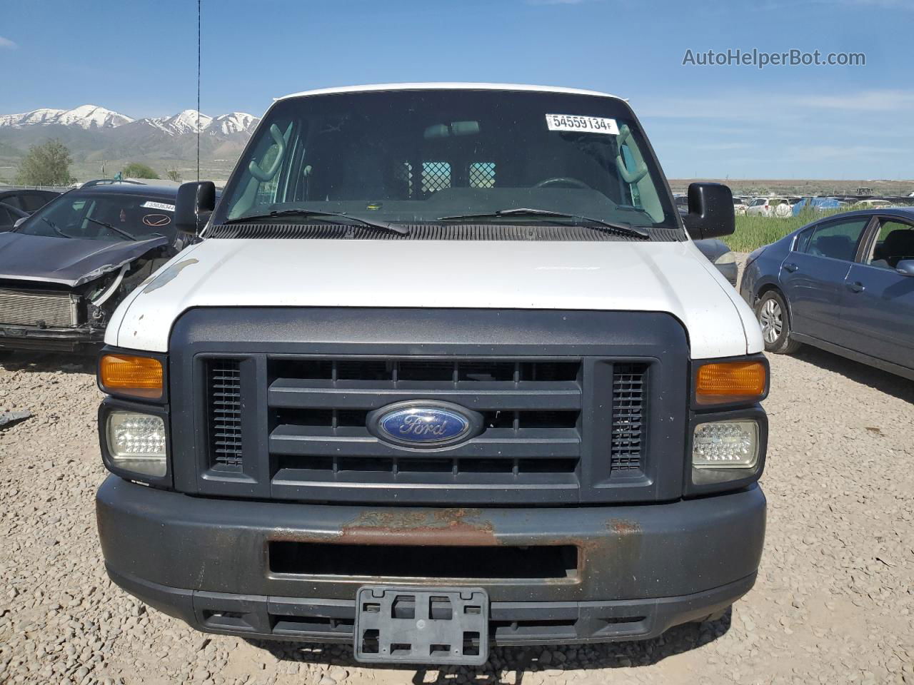 2013 Ford Econoline E150 Van White vin: 1FTNE1EWXDDA86877