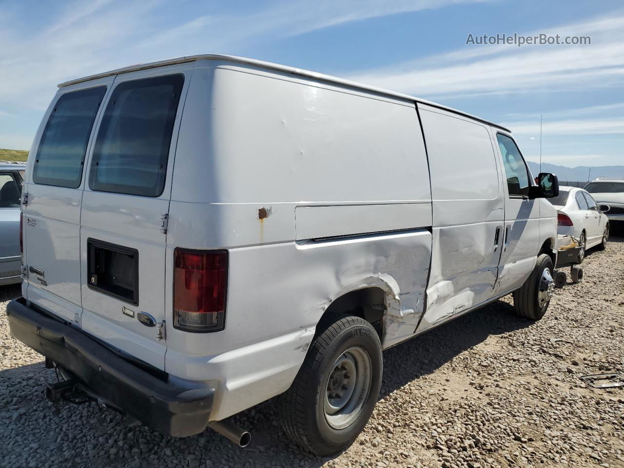 2013 Ford Econoline E150 Van White vin: 1FTNE1EWXDDA86877