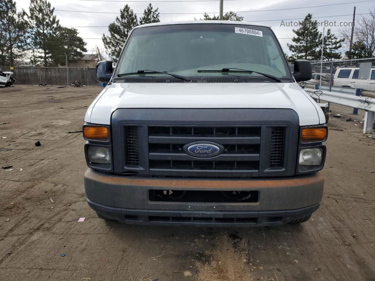 2008 Ford Econoline E250 Van White vin: 1FTNE24L08DA25914