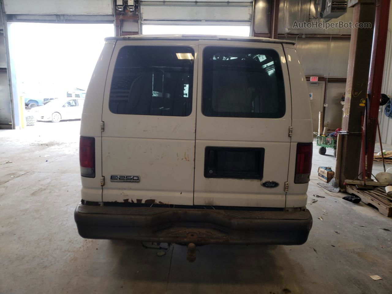 2007 Ford Econoline E250 Van White vin: 1FTNE24L17DA65756