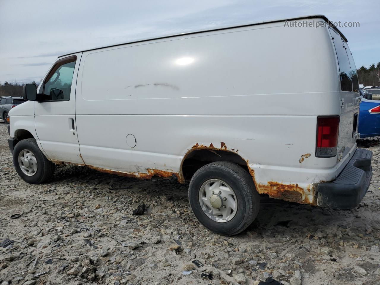 2008 Ford Econoline E250 Van White vin: 1FTNE24L28DA06572