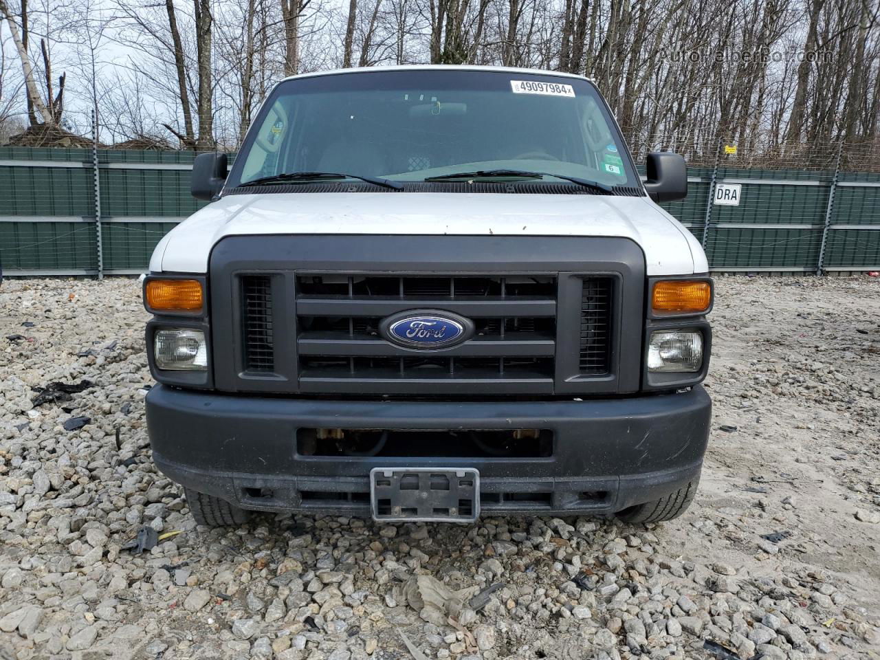 2008 Ford Econoline E250 Van White vin: 1FTNE24L28DA06572