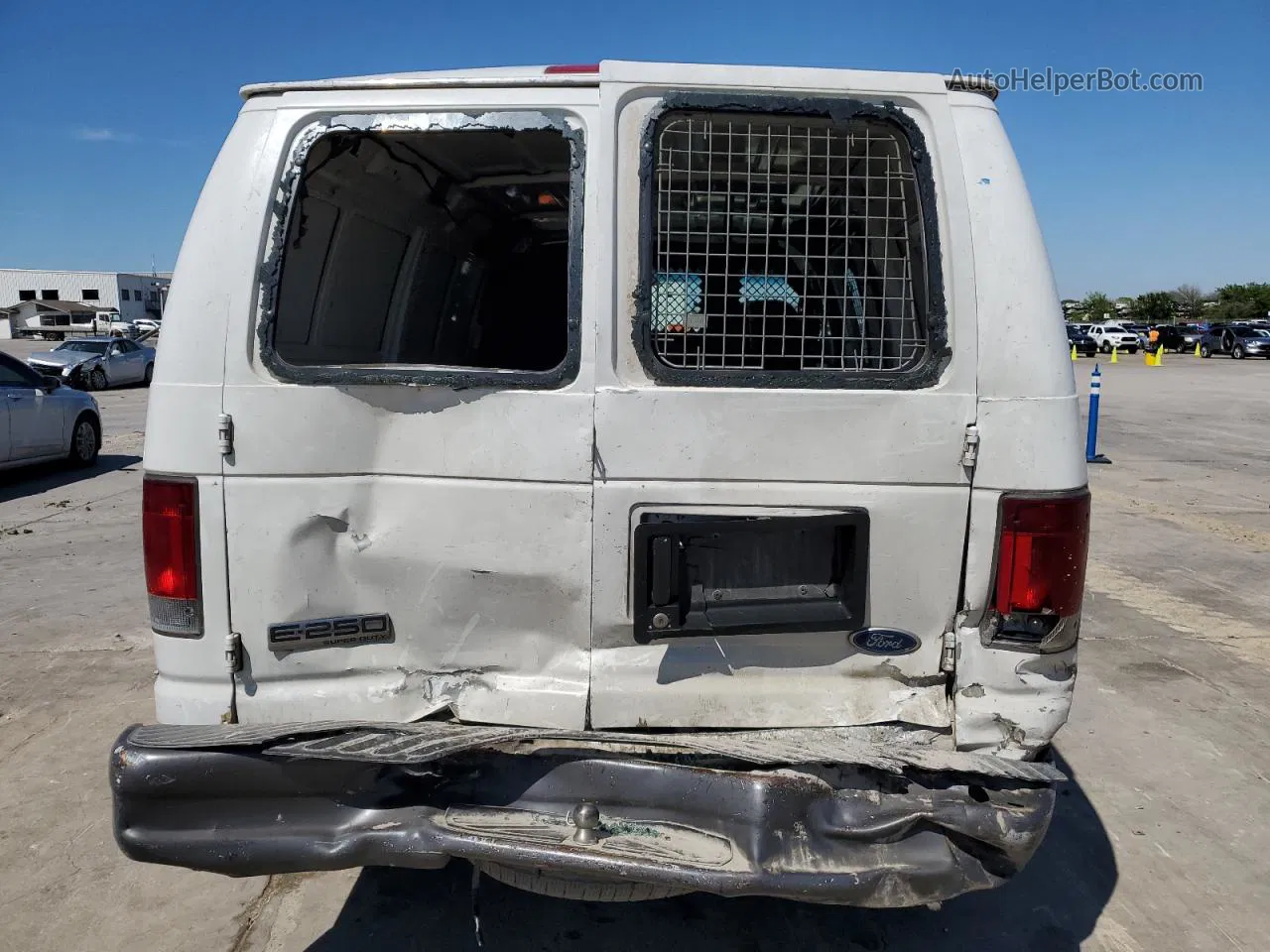 2007 Ford Econoline E250 Van White vin: 1FTNE24L47DA31455