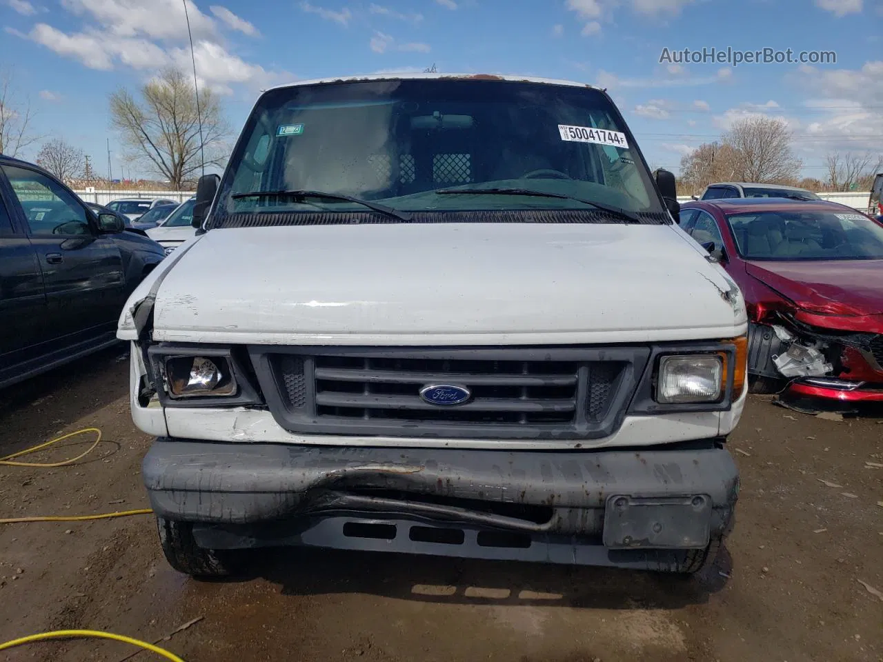 2007 Ford Econoline E250 Van White vin: 1FTNE24L57DA70832