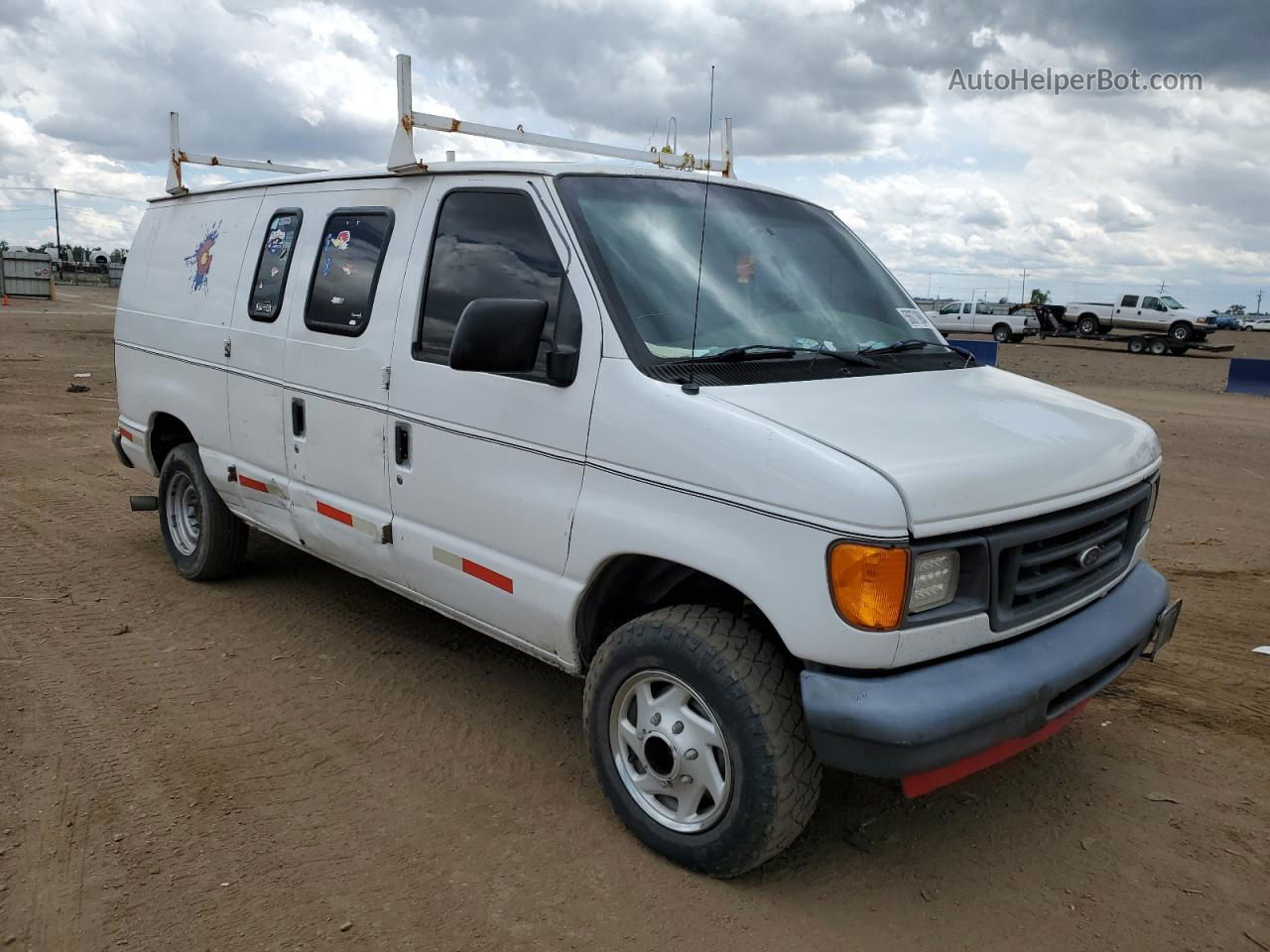 2007 Ford Econoline E250 Van White vin: 1FTNE24L57DB46730