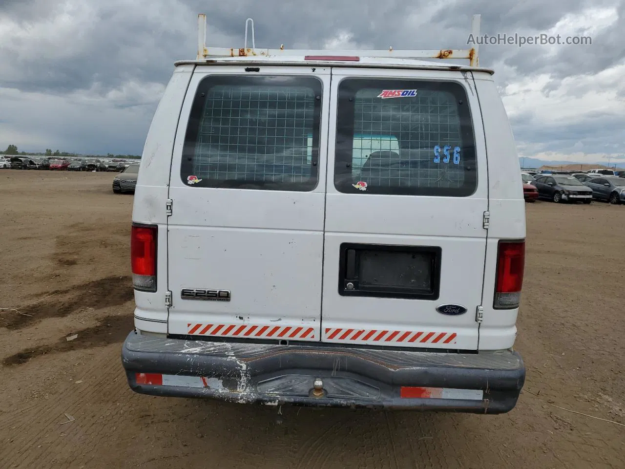 2007 Ford Econoline E250 Van White vin: 1FTNE24L57DB46730