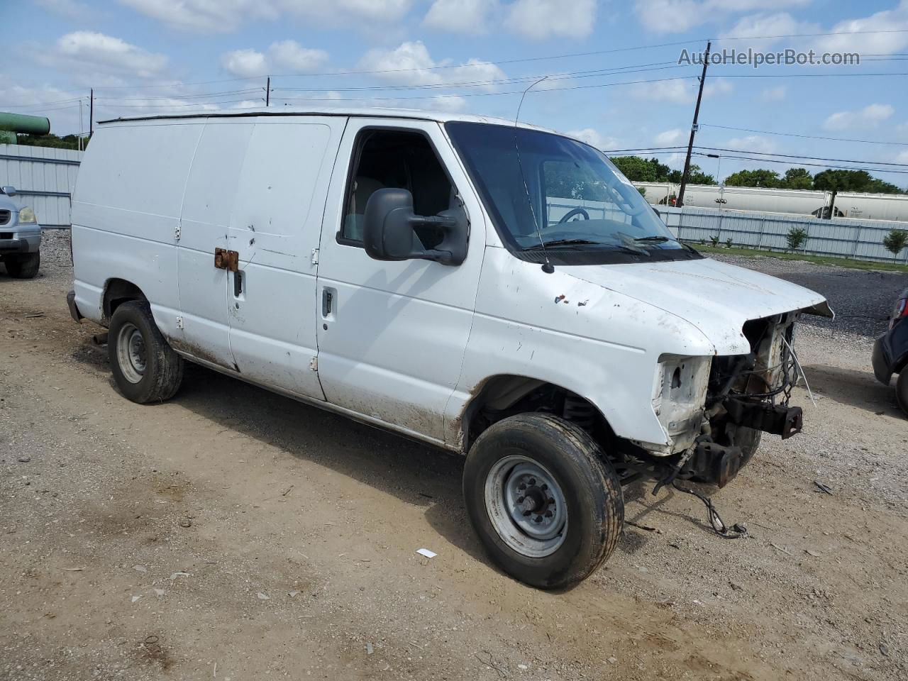 2008 Ford Econoline E250 Van White vin: 1FTNE24L58DB00347