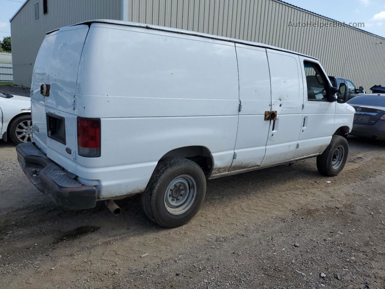 2008 Ford Econoline E250 Van White vin: 1FTNE24L58DB00347