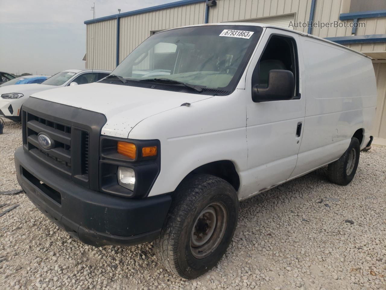 2008 Ford Econoline E250 Van White vin: 1FTNE24L68DA18742