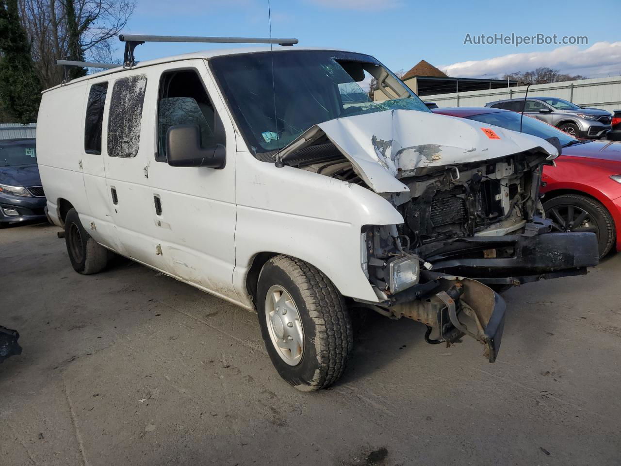 2008 Ford Econoline E250 Van Белый vin: 1FTNE24L78DA10732