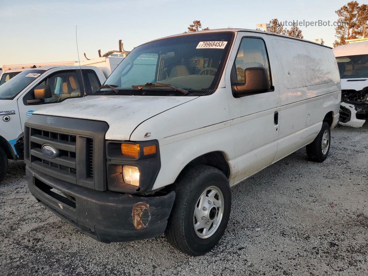 2008 Ford Econoline E250 Van White vin: 1FTNE24L78DA78836