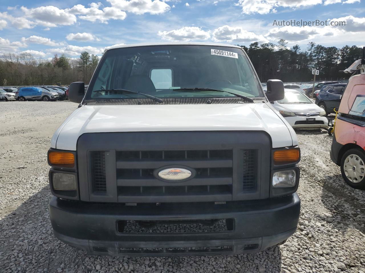 2008 Ford Econoline E250 Van White vin: 1FTNE24L78DB29610