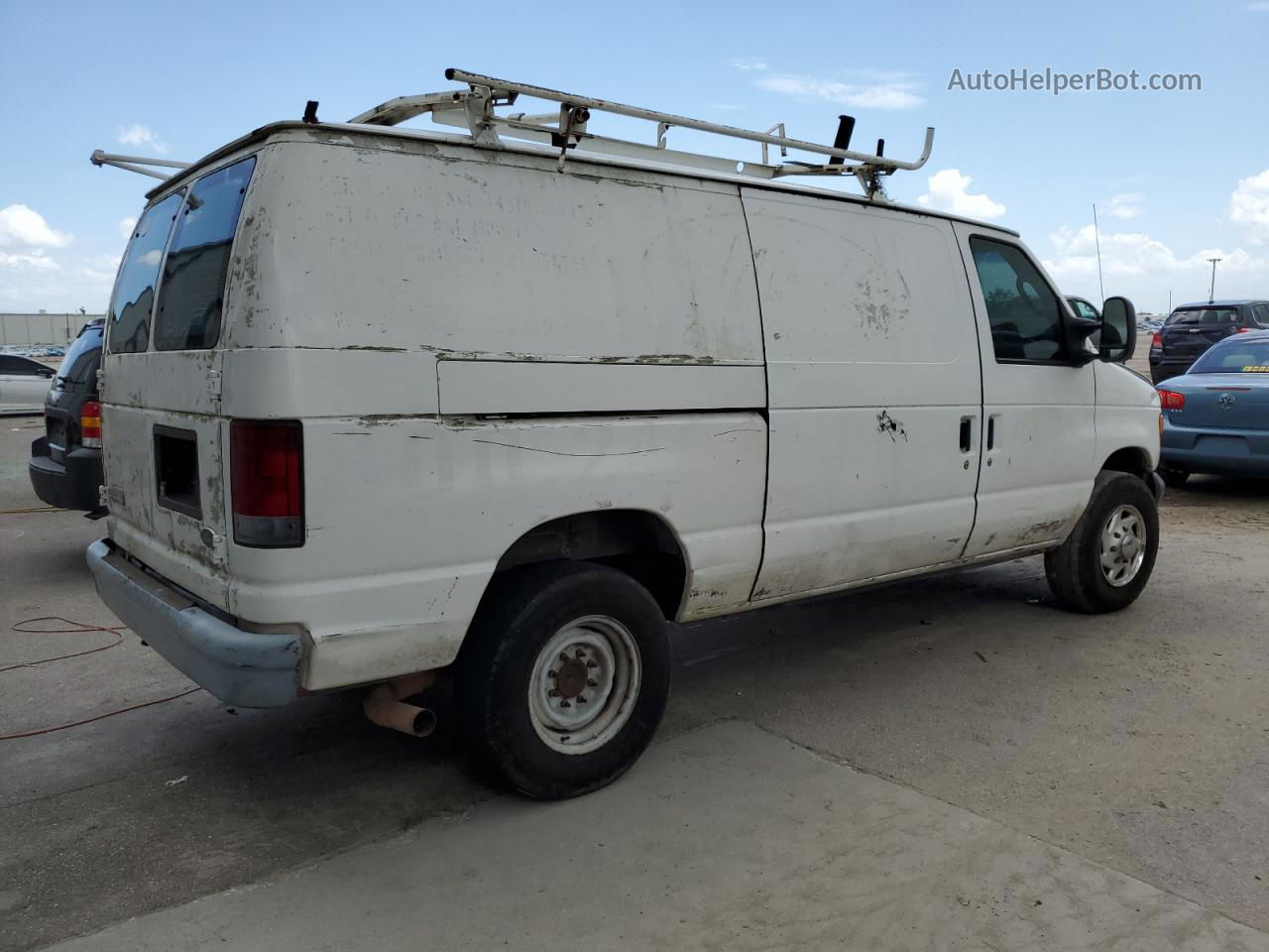 2007 Ford Econoline E250 Van White vin: 1FTNE24L87DA06509