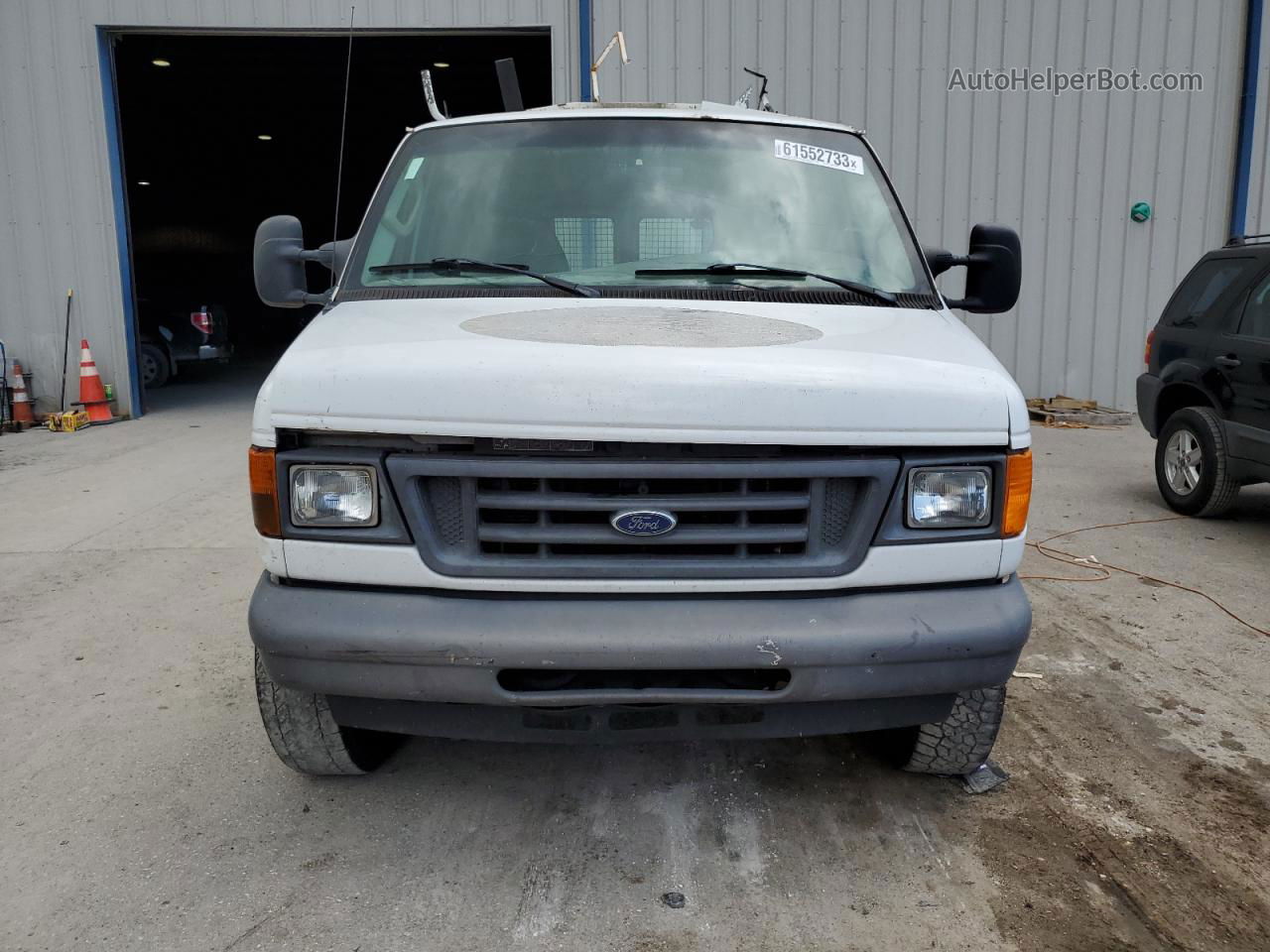 2007 Ford Econoline E250 Van White vin: 1FTNE24L87DA06509