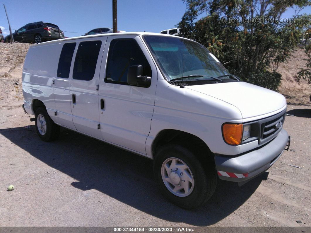 2007 Ford E-250 Recreational/commercial White vin: 1FTNE24L87DA44001