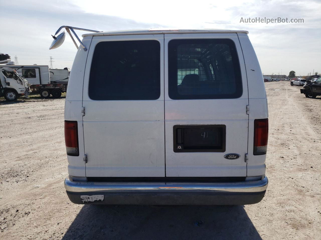 2007 Ford Econoline E250 Van White vin: 1FTNE24L97DA55041