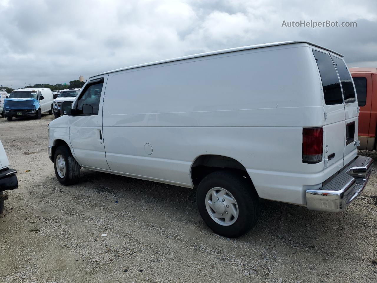 2008 Ford Econoline E250 Van White vin: 1FTNE24W08DA23705