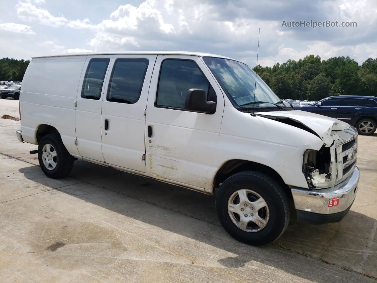 2008 Ford Econoline E250 Van White vin: 1FTNE24W08DB32908