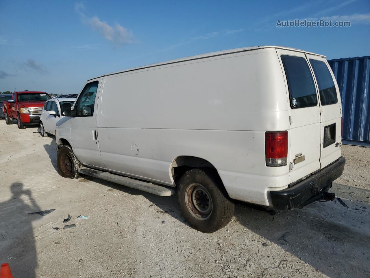 2007 Ford Econoline E250 Van White vin: 1FTNE24W17DA35098