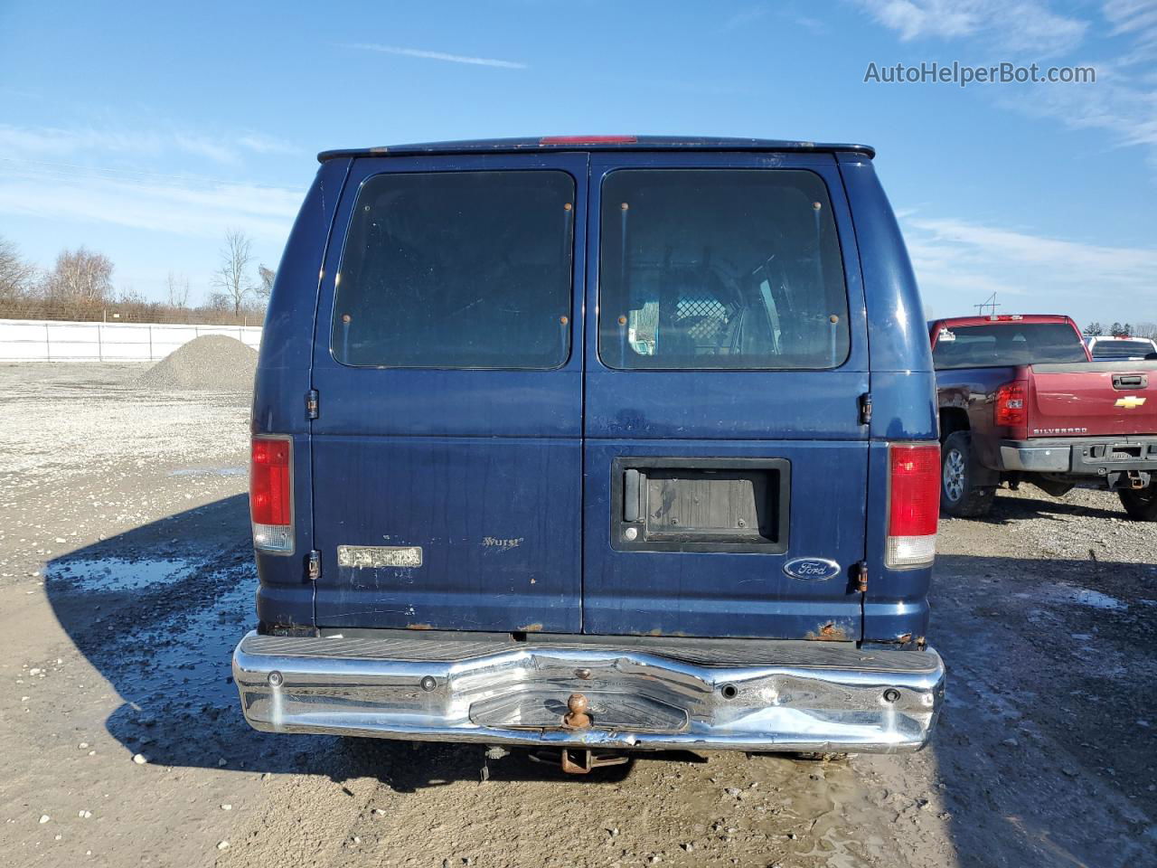 2007 Ford Econoline E250 Van Blue vin: 1FTNE24W27DA48460