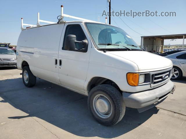 2007 Ford Econoline E250 Van White vin: 1FTNE24W37DA23129