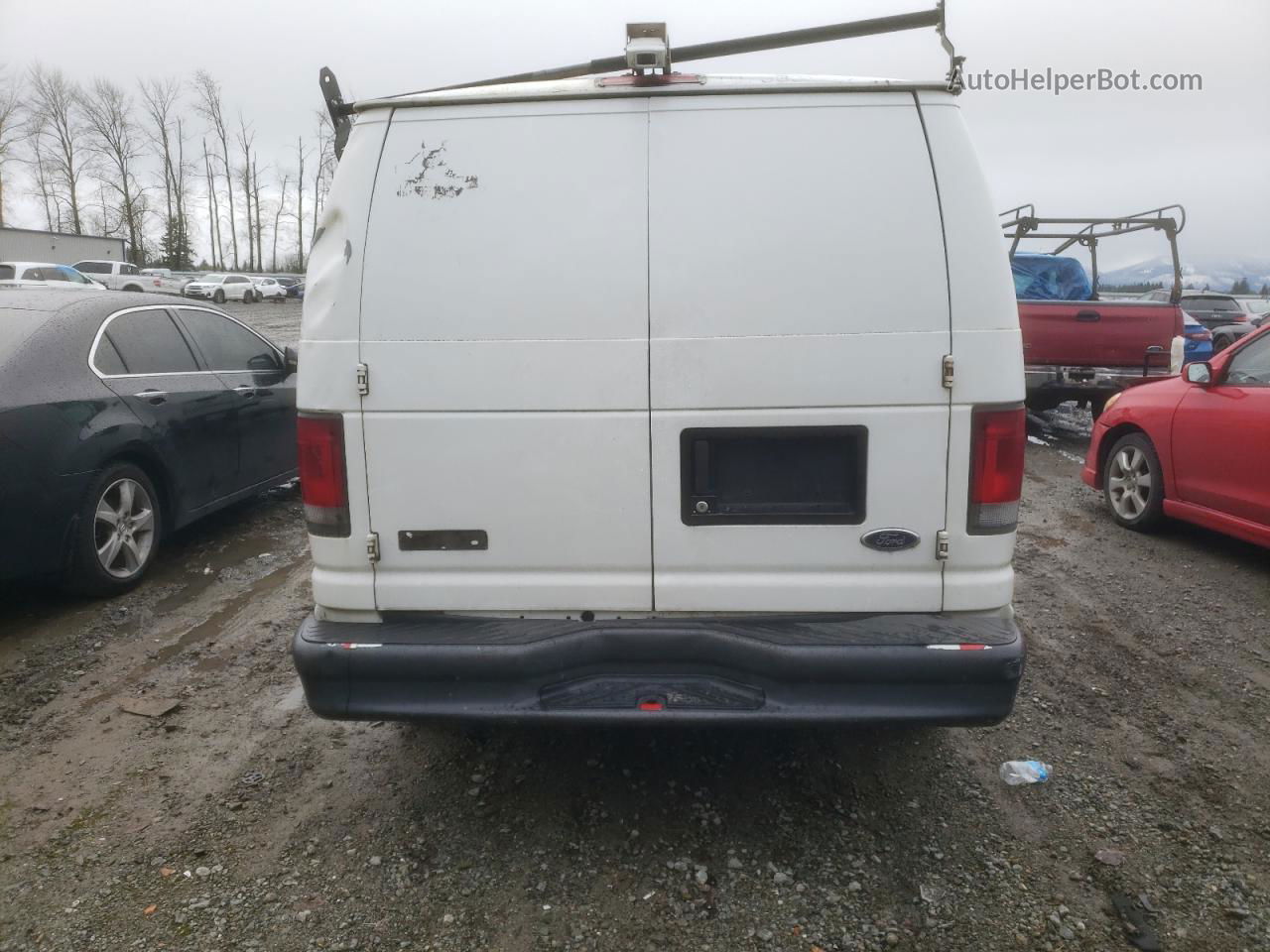 2007 Ford Econoline E250 Van White vin: 1FTNE24W37DA99594