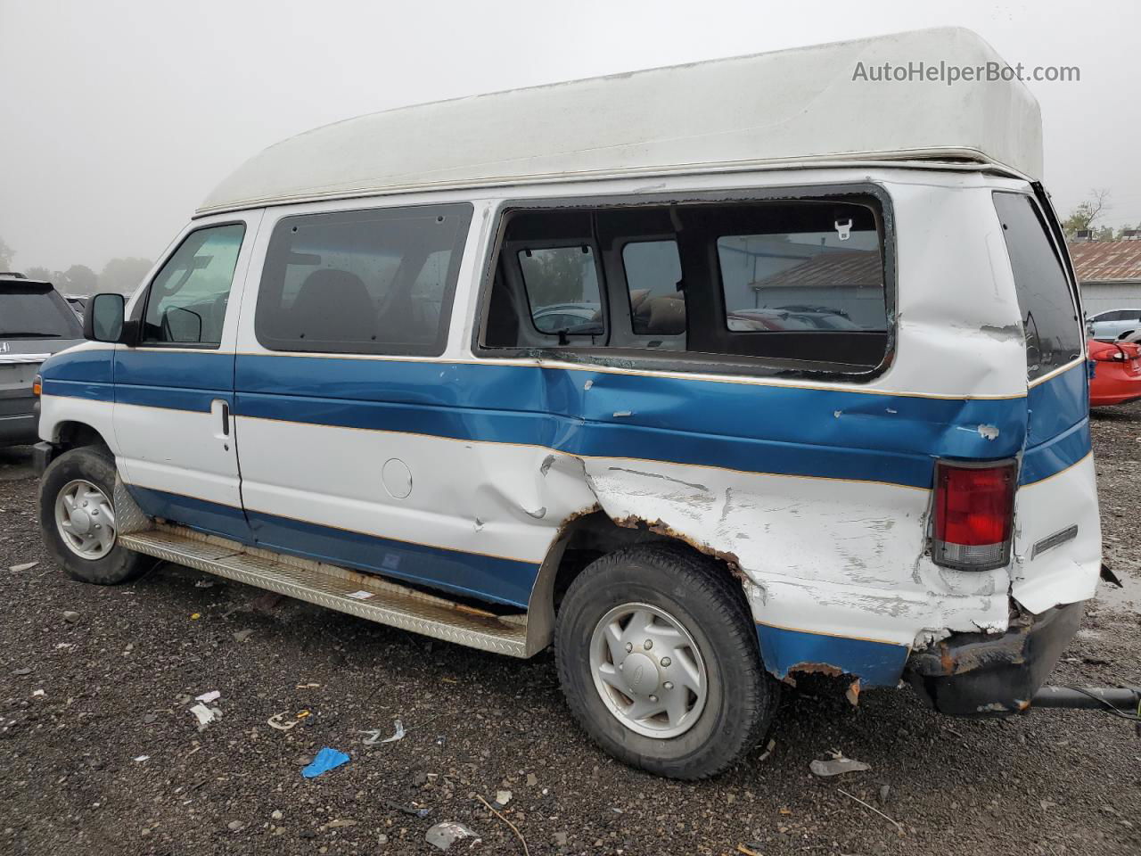 2008 Ford Econoline E250 Van White vin: 1FTNE24W38DB53851