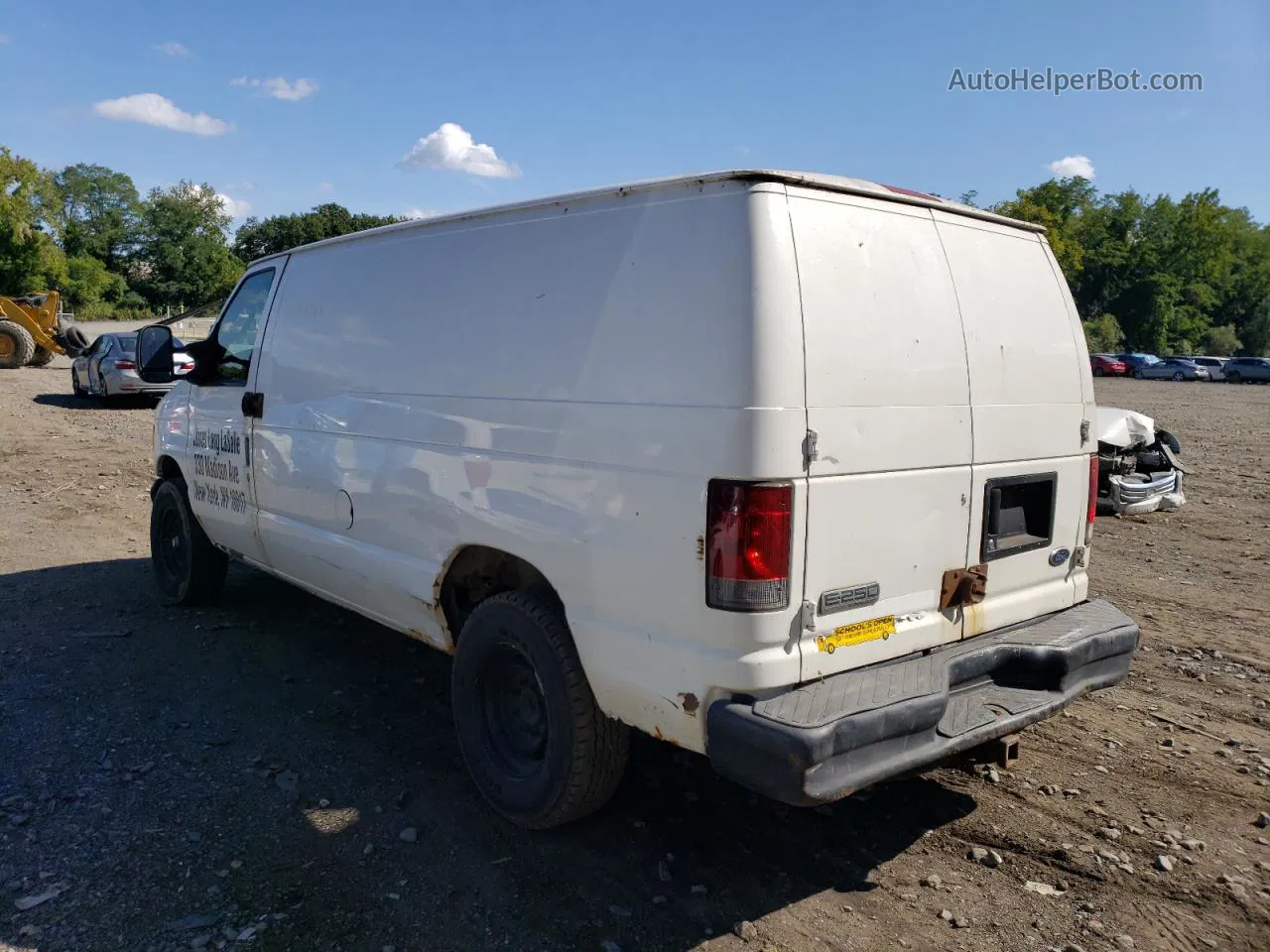 2007 Ford Econoline E250 Van Белый vin: 1FTNE24W47DA30963