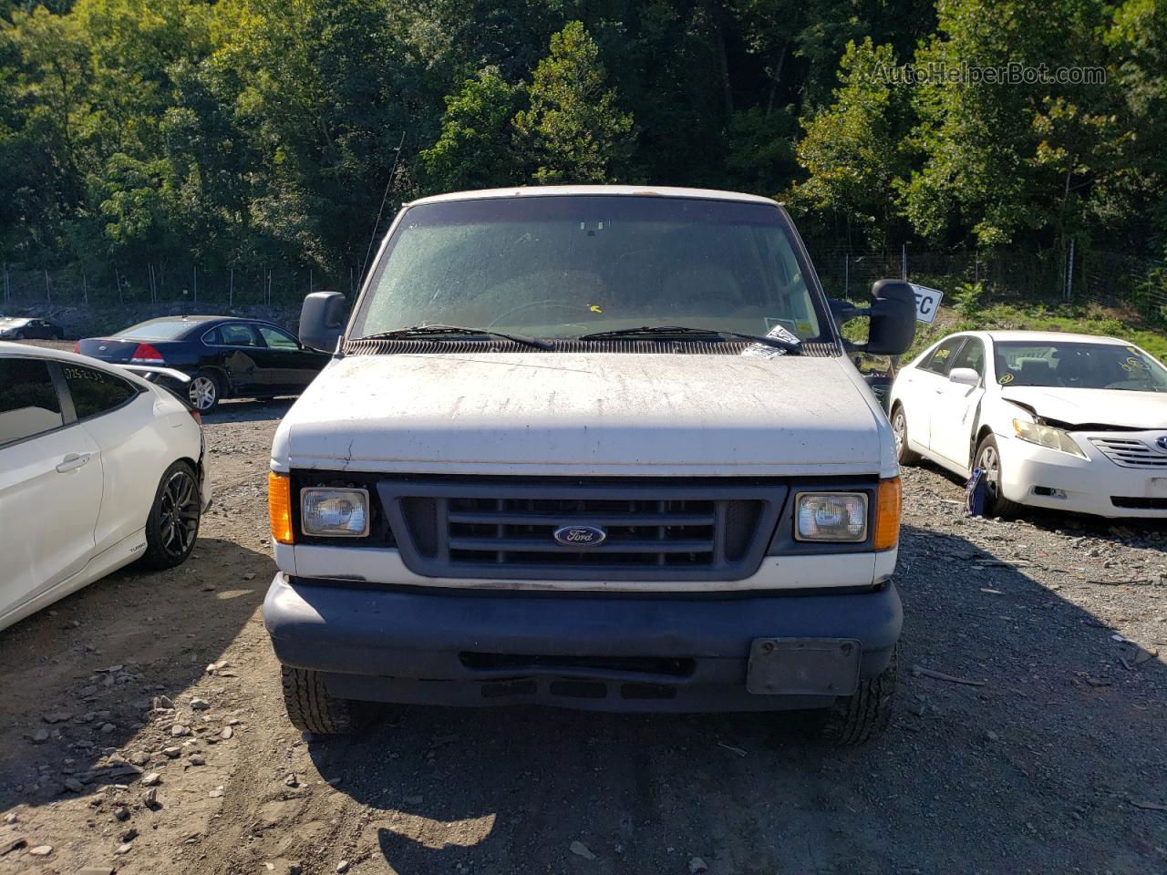 2007 Ford Econoline E250 Van White vin: 1FTNE24W47DA30963