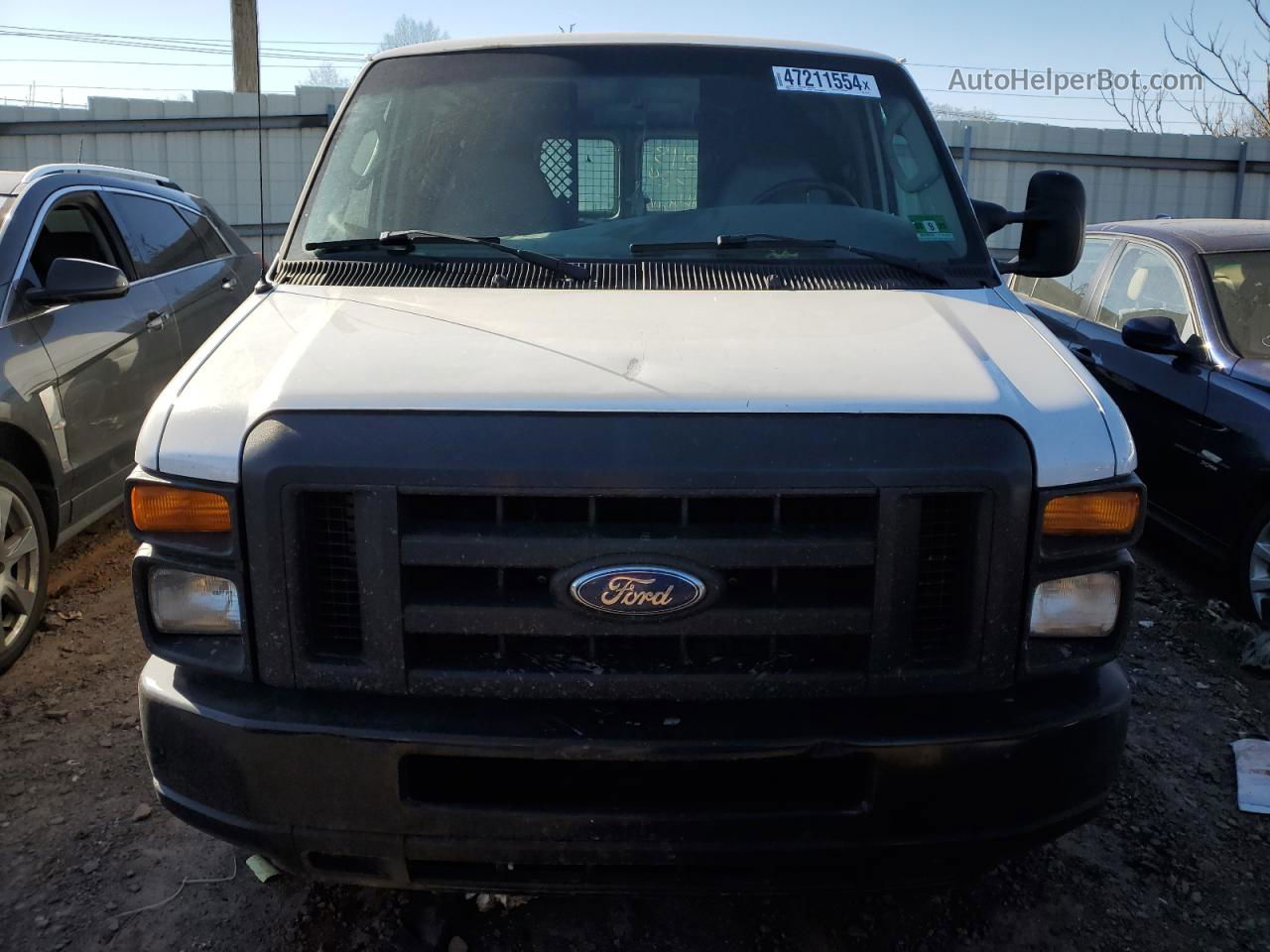 2008 Ford Econoline E250 Van White vin: 1FTNE24W68DA81107