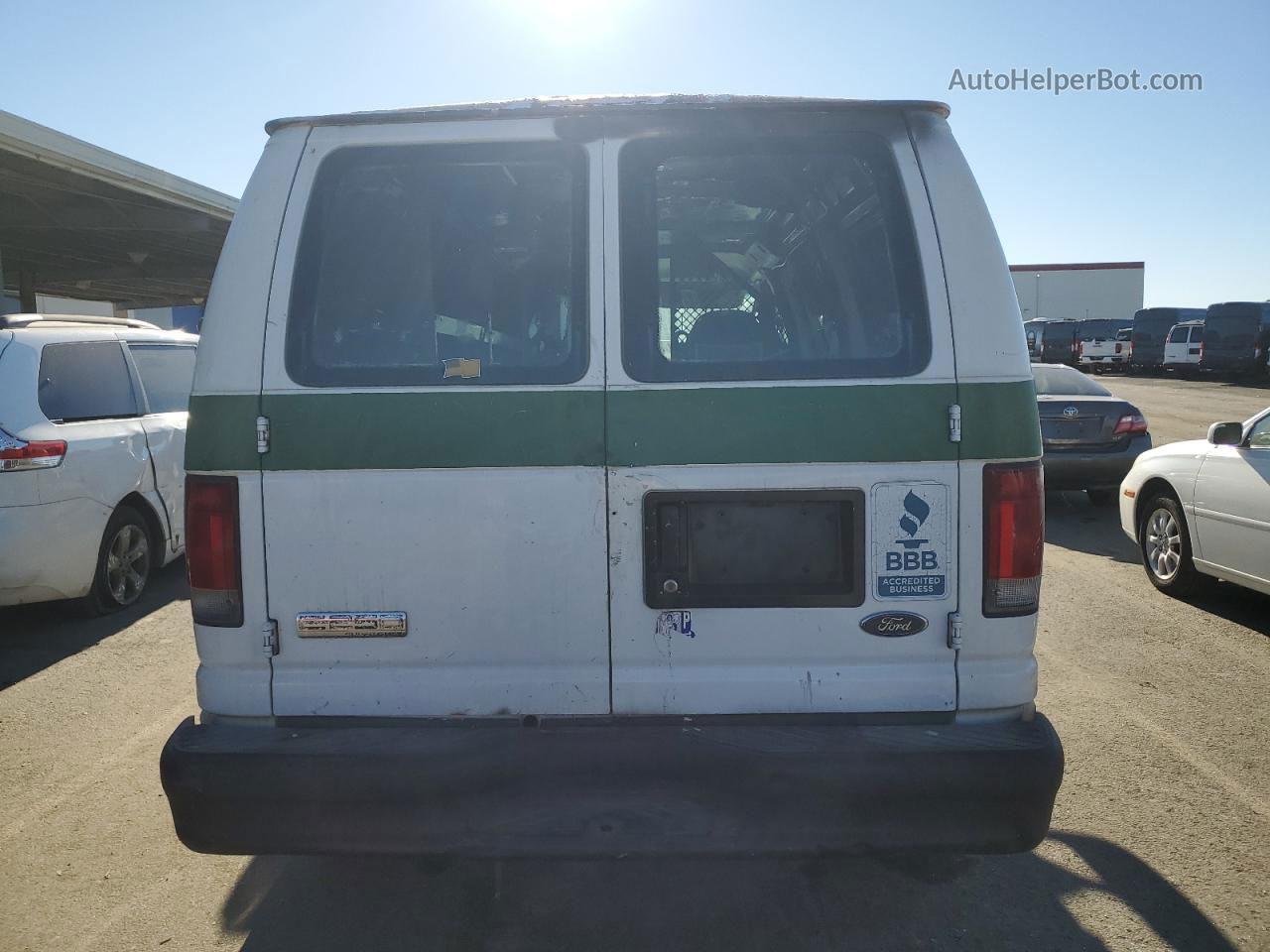 2007 Ford Econoline E250 Van White vin: 1FTNE24W77DA63634