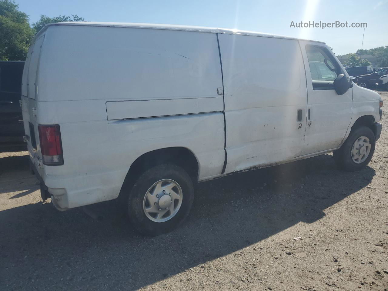 2008 Ford Econoline E250 Van White vin: 1FTNE24W78DA85442