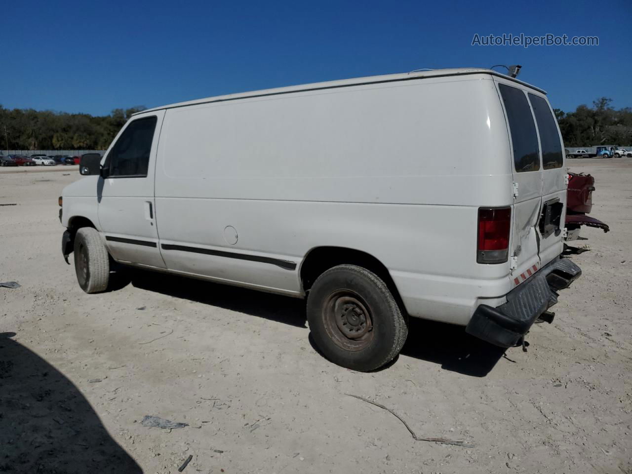 2008 Ford Econoline E250 Van White vin: 1FTNE24W78DB41427