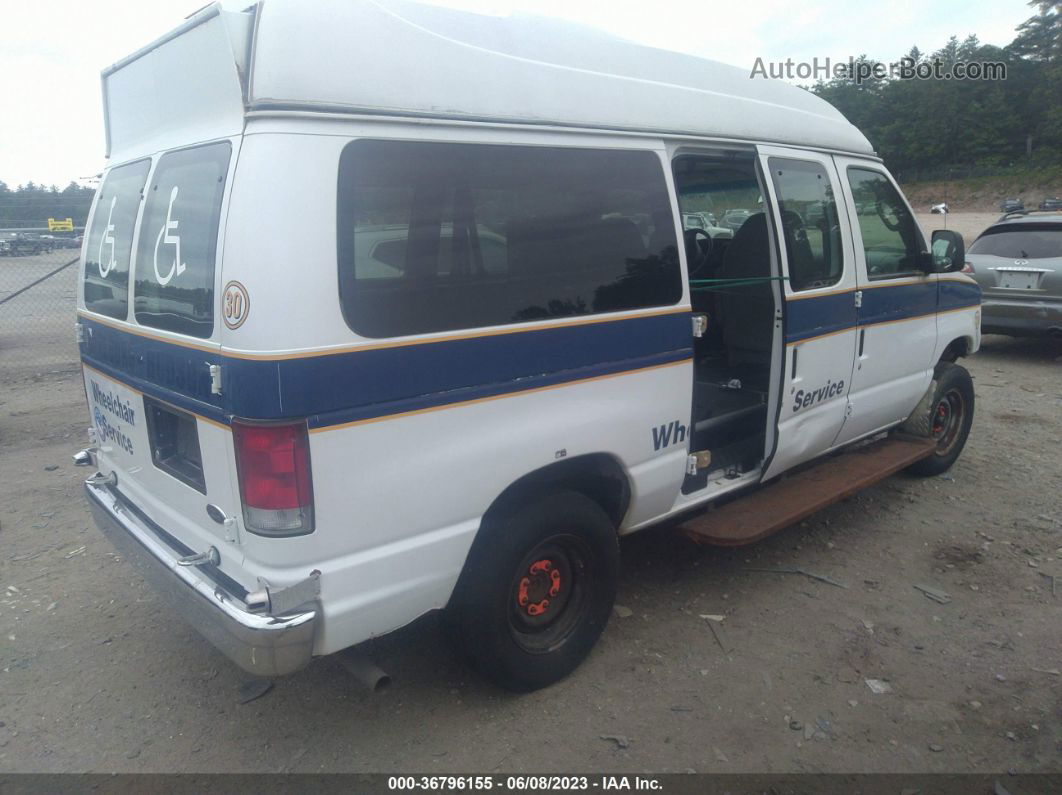 2008 Ford Econoline Cargo Van Commercial/recreational White vin: 1FTNE24W78DB51830