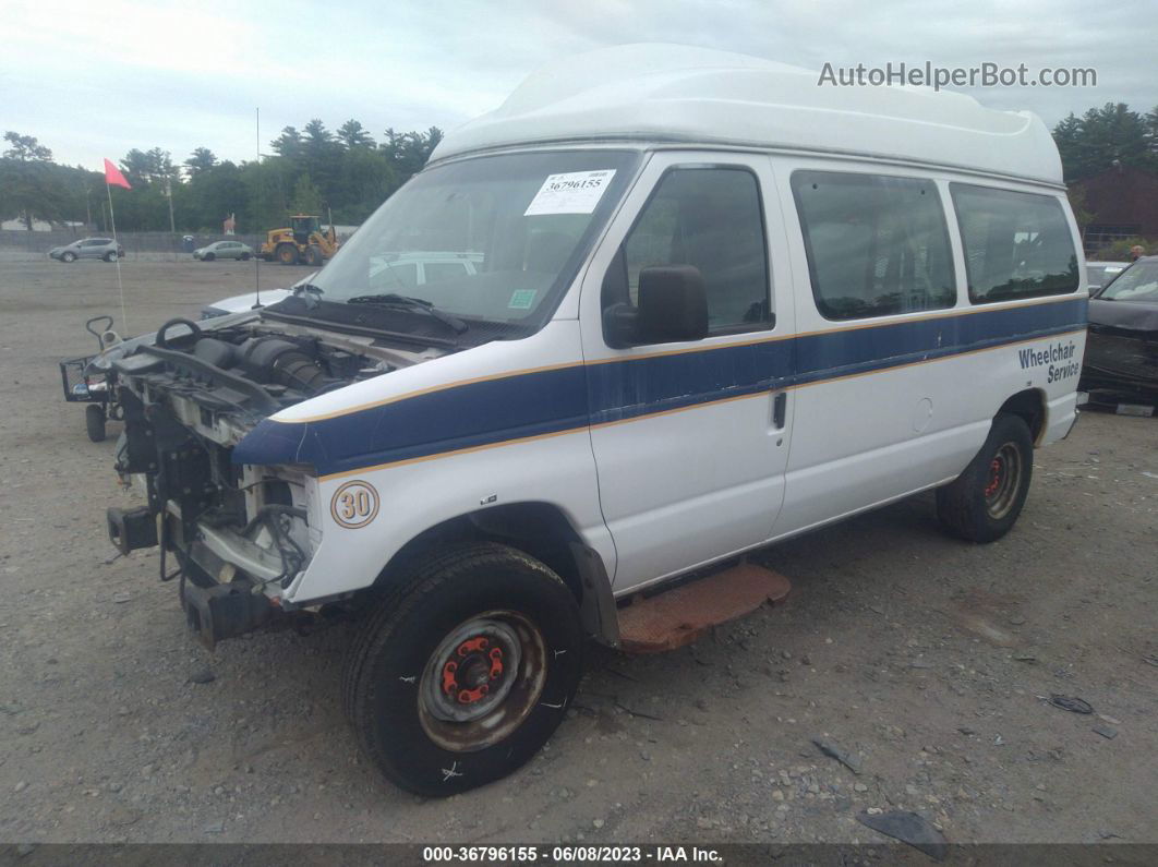 2008 Ford Econoline Cargo Van Commercial/recreational White vin: 1FTNE24W78DB51830