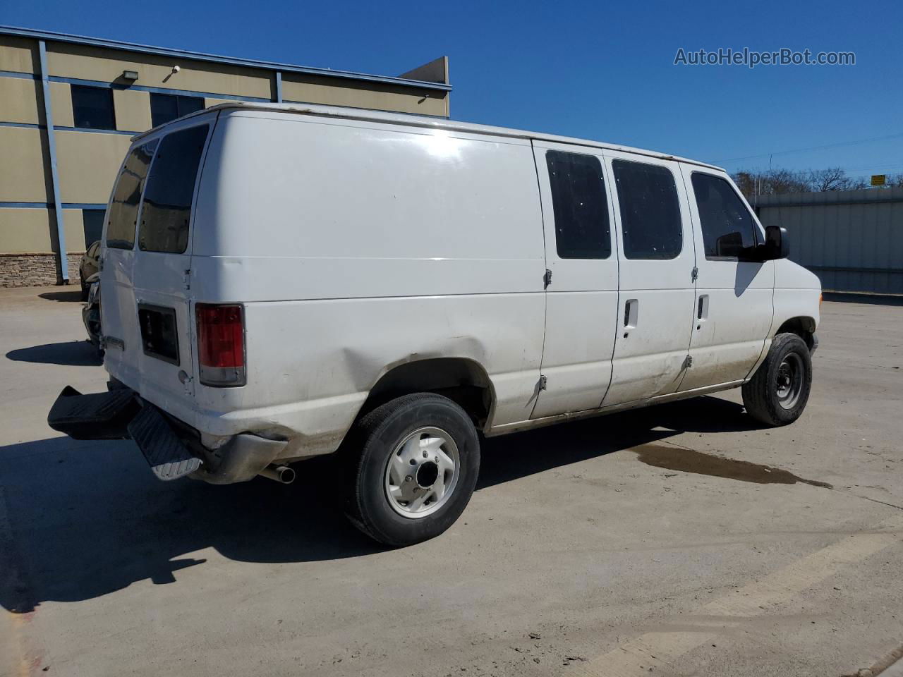 2007 Ford Econoline E250 Van Белый vin: 1FTNE24W87DA60029