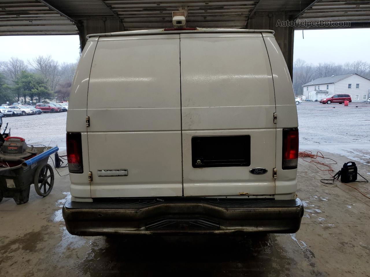 2007 Ford Econoline E250 Van White vin: 1FTNE24W87DA99798