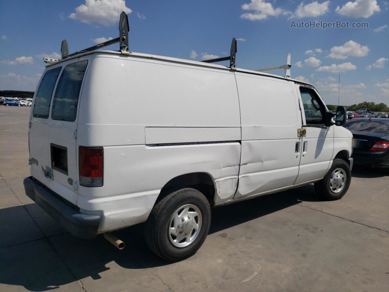 2008 Ford Econoline E250 Van White vin: 1FTNE24W88DA17506