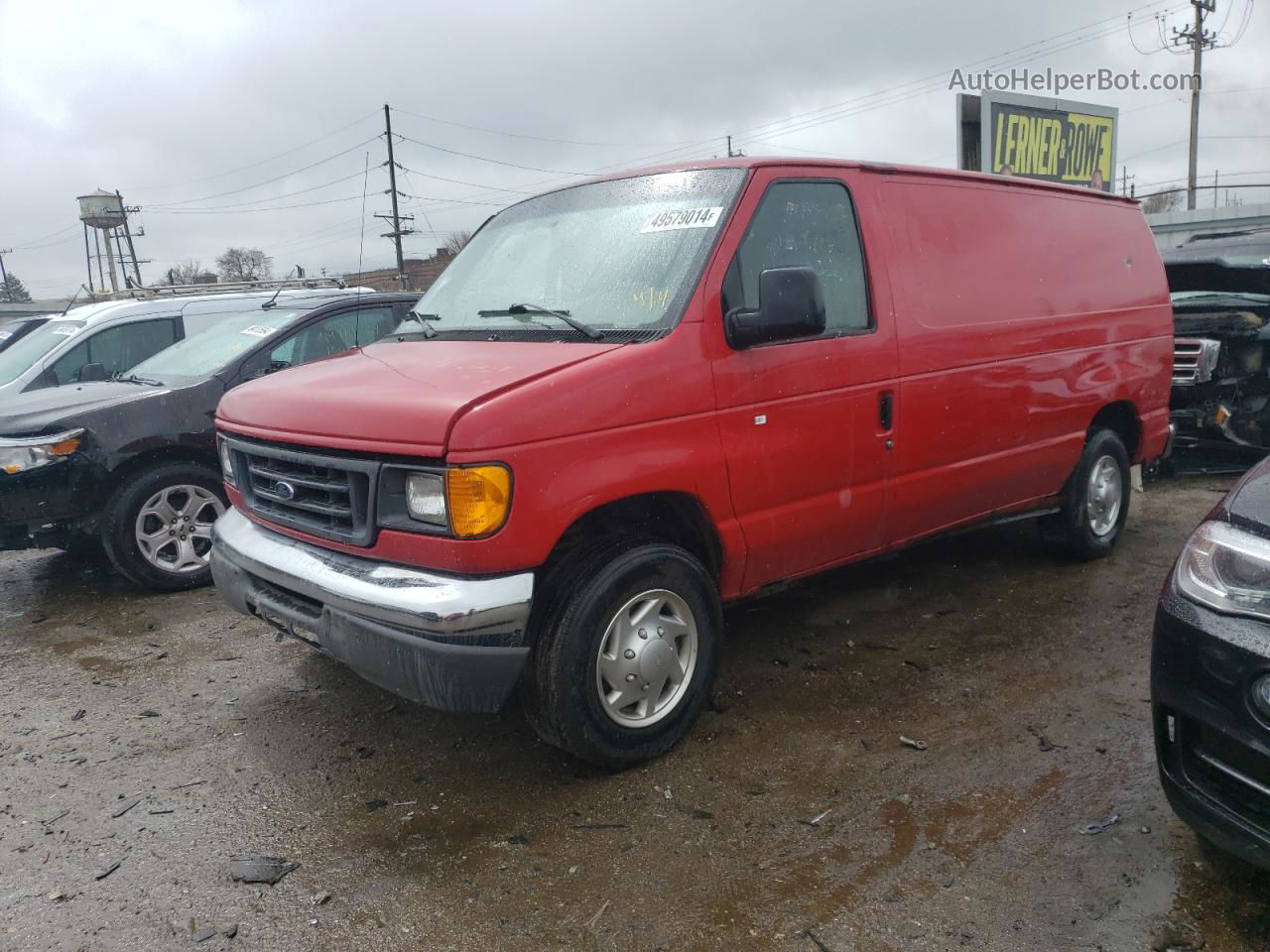 2007 Ford Econoline E250 Van Red vin: 1FTNE24W97DA72626