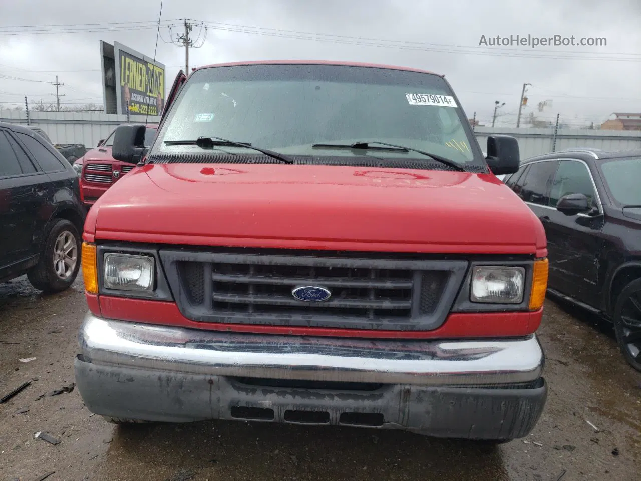 2007 Ford Econoline E250 Van Red vin: 1FTNE24W97DA72626