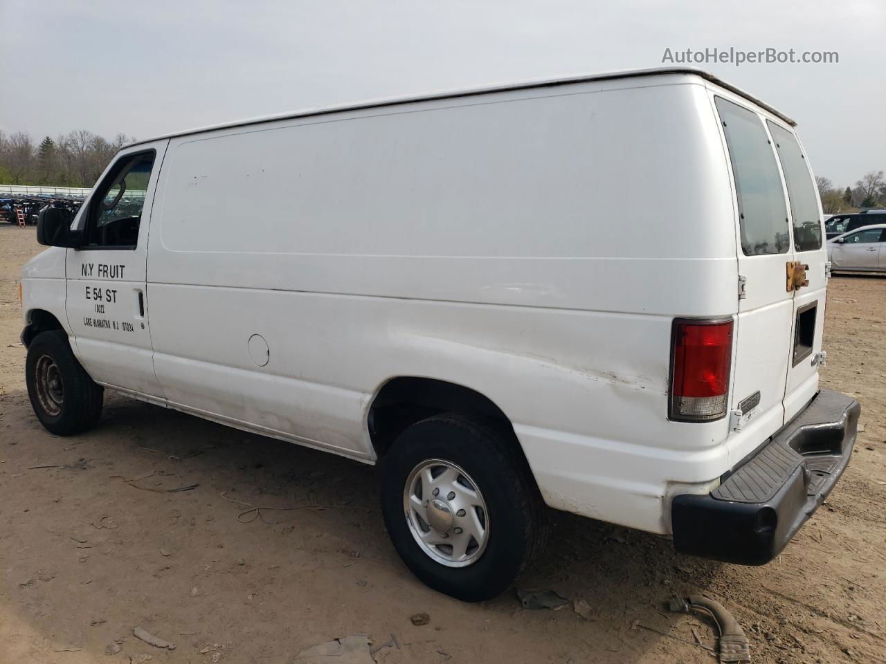 2007 Ford Econoline E250 Van White vin: 1FTNE24W97DB28922