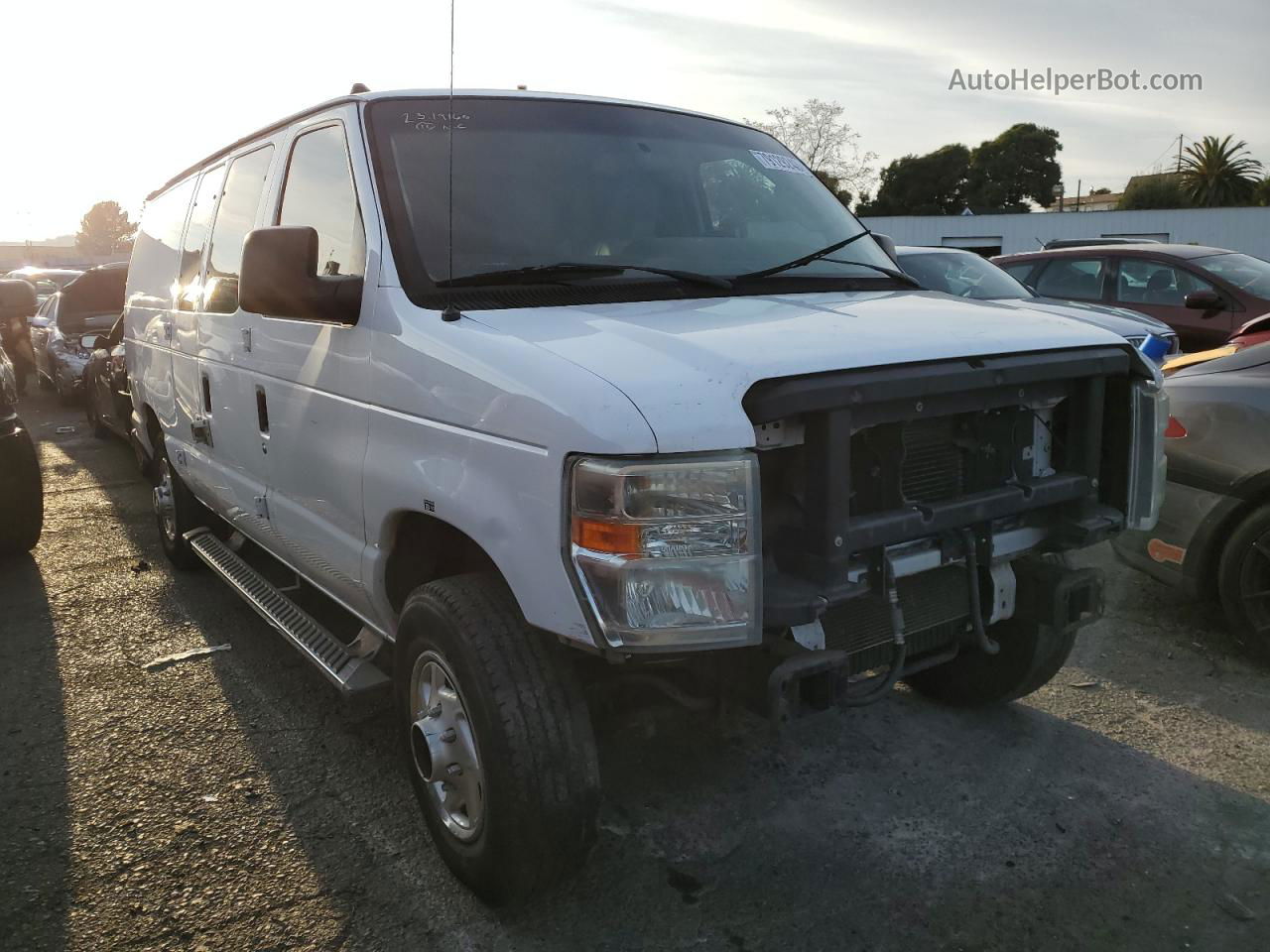 2010 Ford Econoline E250 Van White vin: 1FTNE2EL1ADA10049