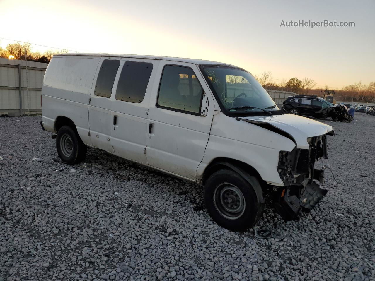 2010 Ford Econoline E250 Van White vin: 1FTNE2EL2ADA77646