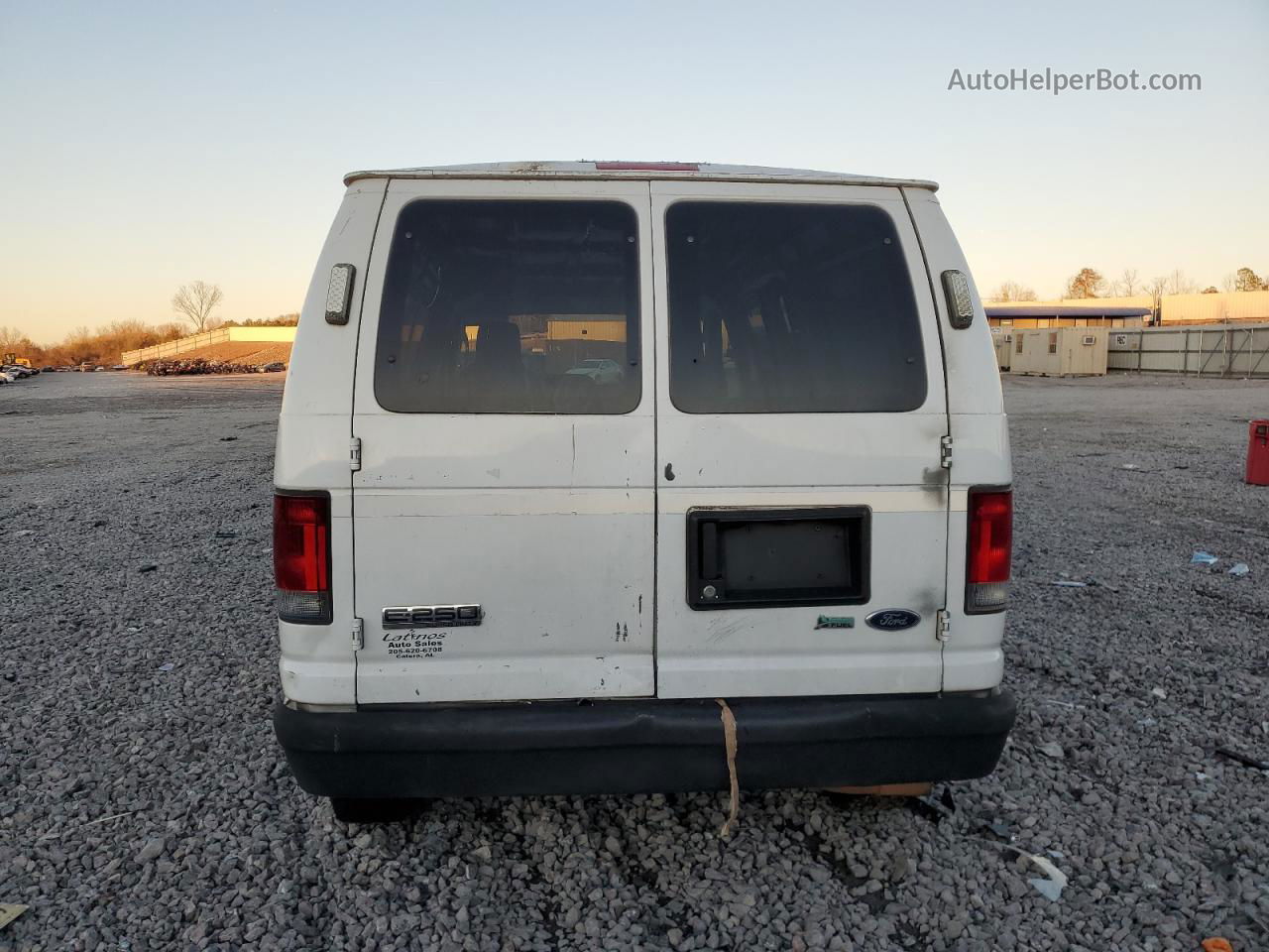 2010 Ford Econoline E250 Van White vin: 1FTNE2EL2ADA77646